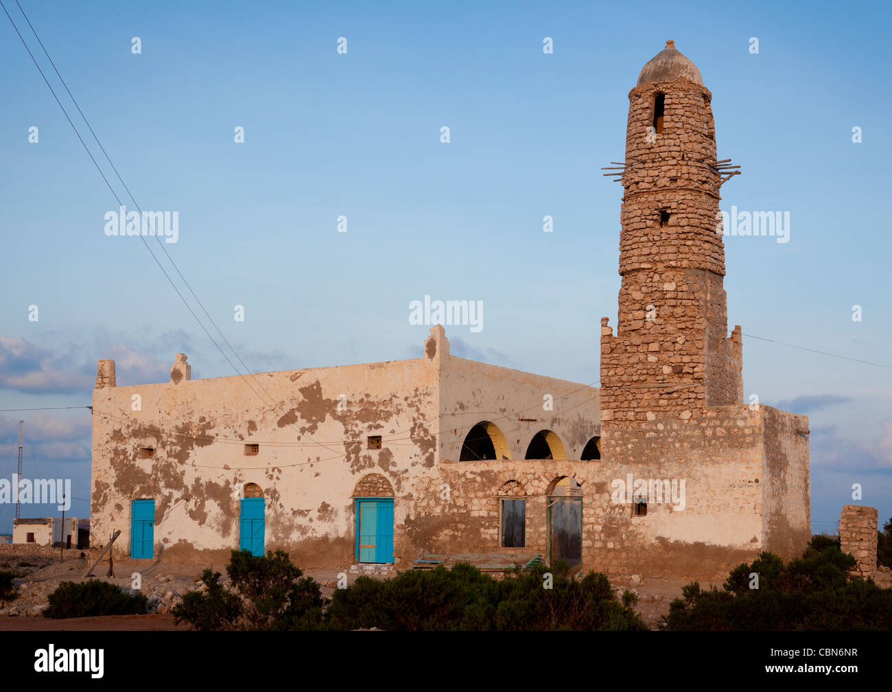 Zeila neue Moschee und Minarett In Zeila Somaliland Stockfoto