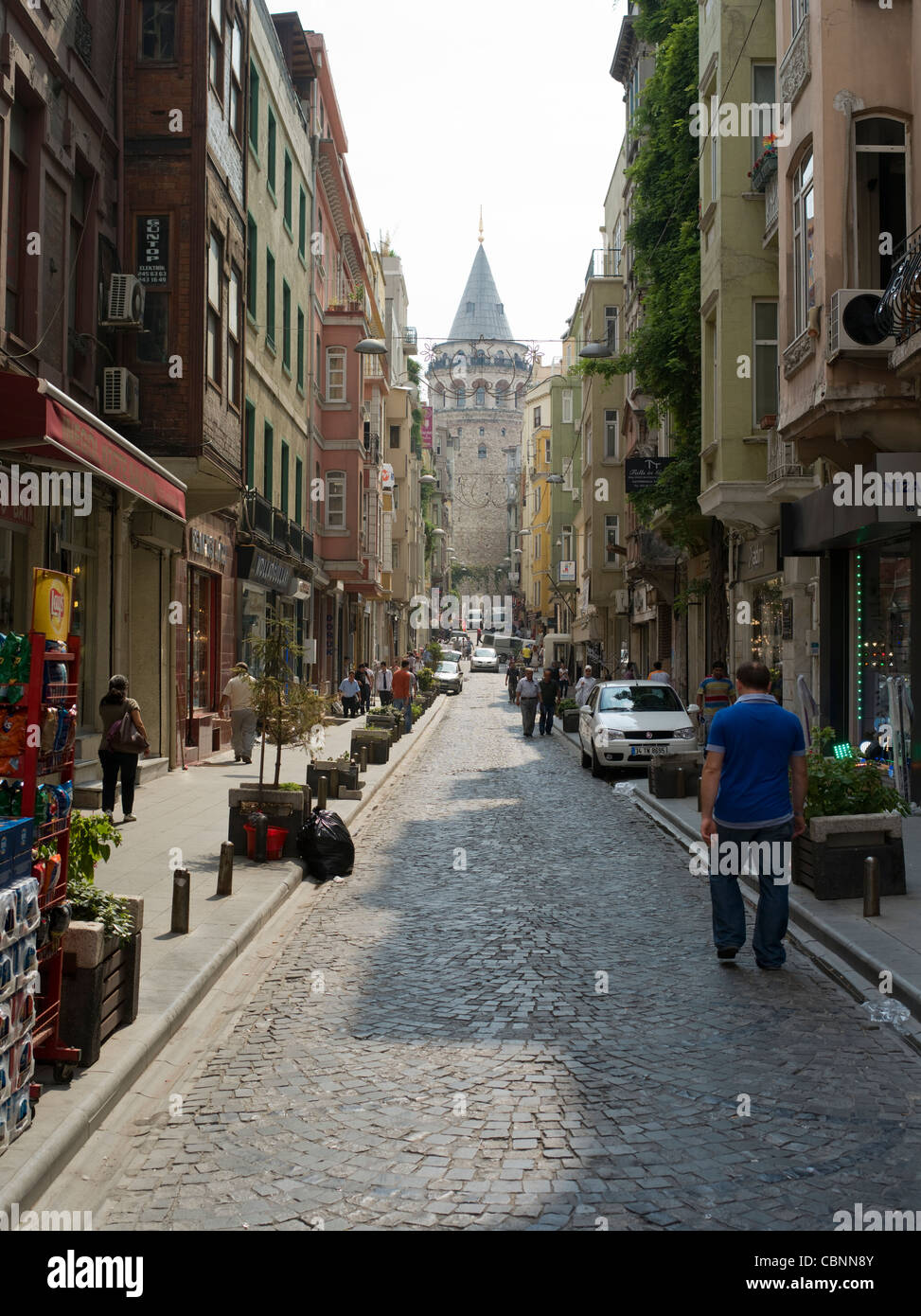 Galata-Turm-ISTANBUL-Türkei Stockfoto