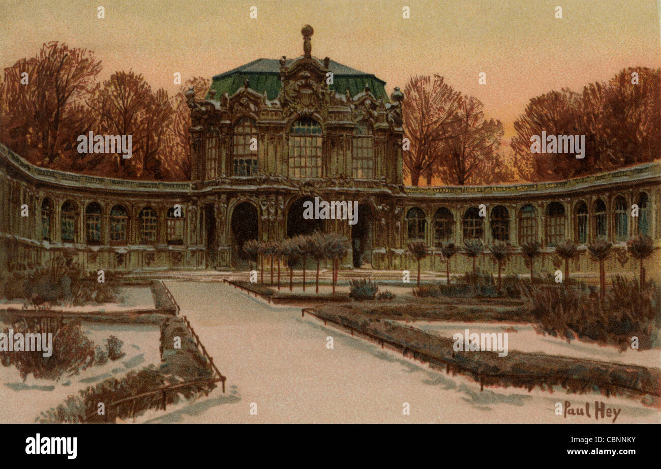 Zwinger Palace Dresden Deutschland Stockfoto