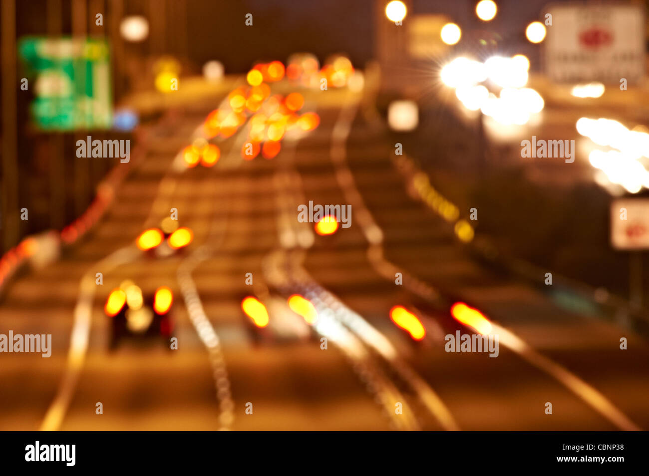 Autobahnverkehr - abstrakt Stockfoto