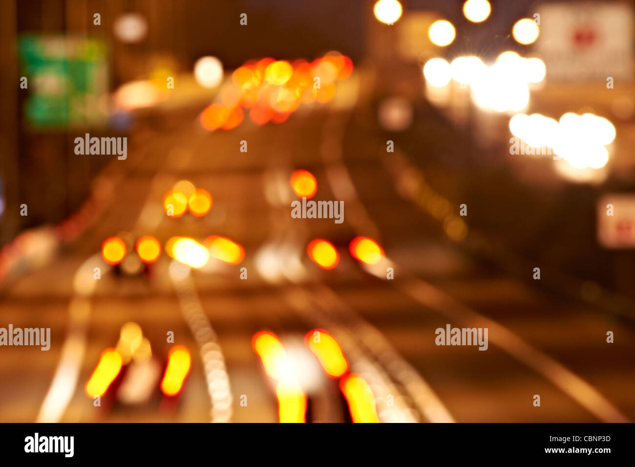 Autobahnverkehr - abstrakt Stockfoto