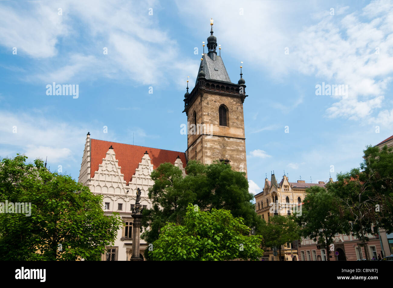 Das neue Rathaus in Prag Stockfoto