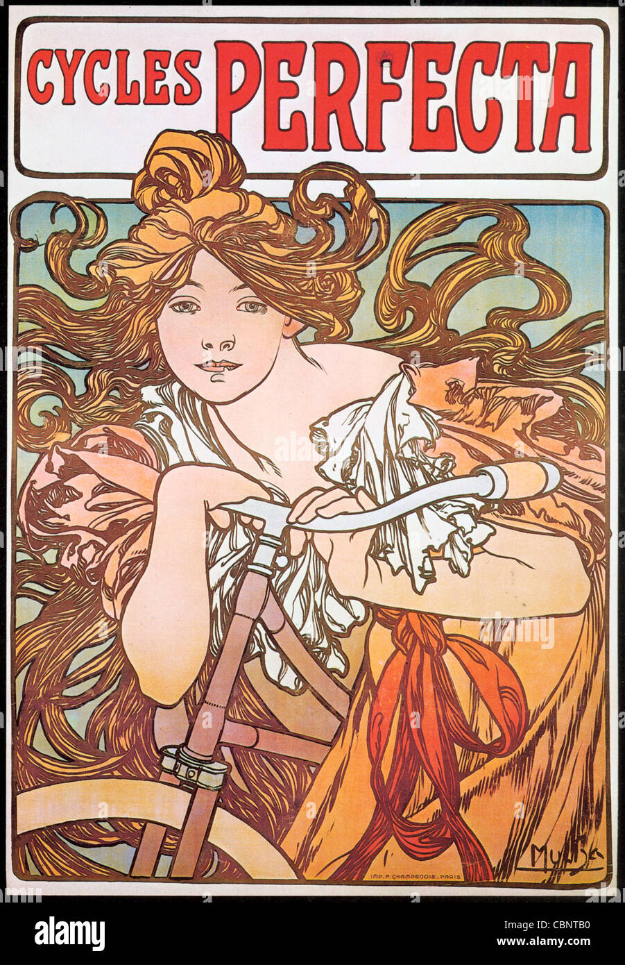 Alphonse Mucha Zyklen Perfecta Stockfoto