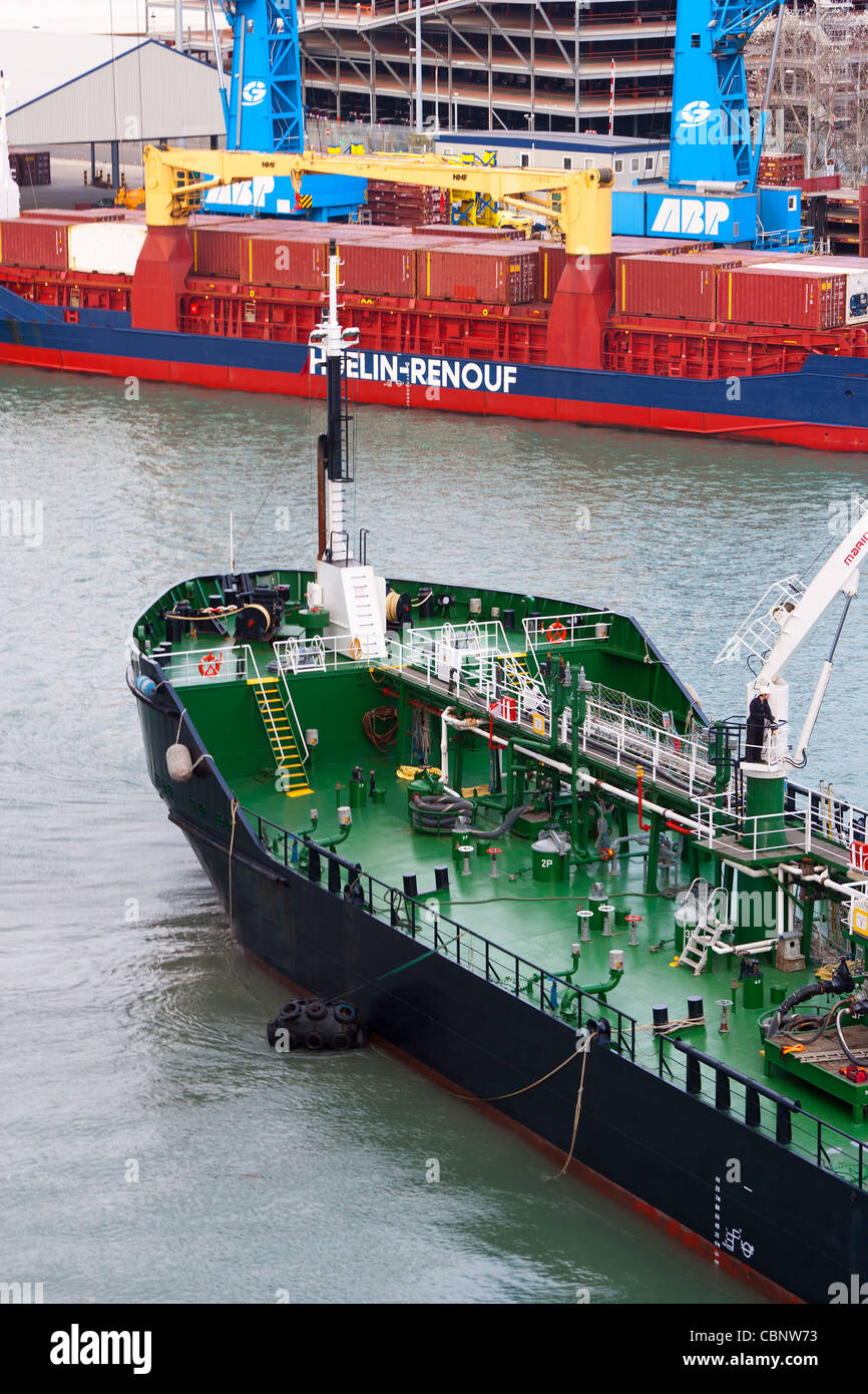 Kraftstoff-Container Schiff Schiff Southampton Docks