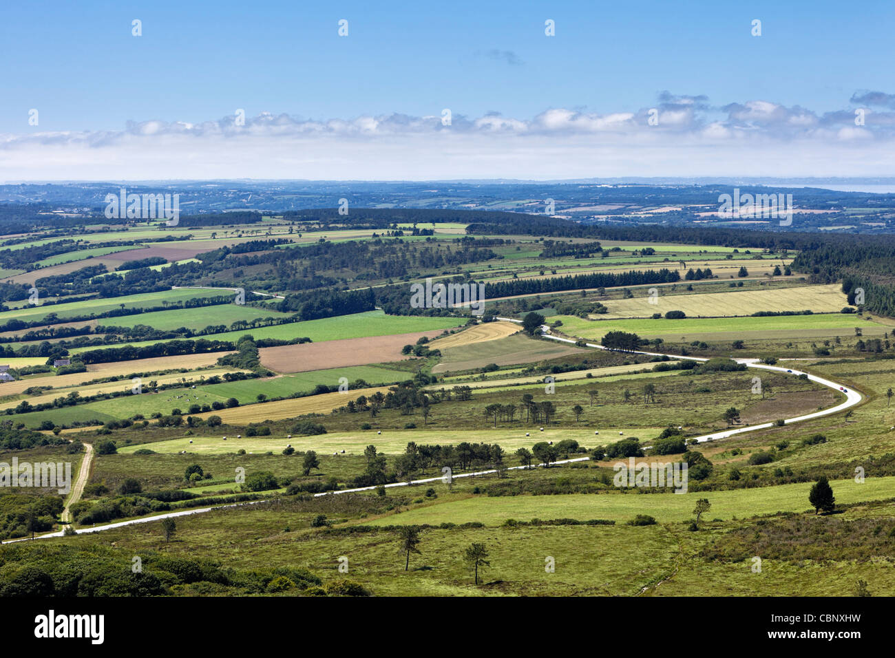 Landschaft der Halbinsel Crozon, Finistere, Bretagne, Frankreich Stockfoto