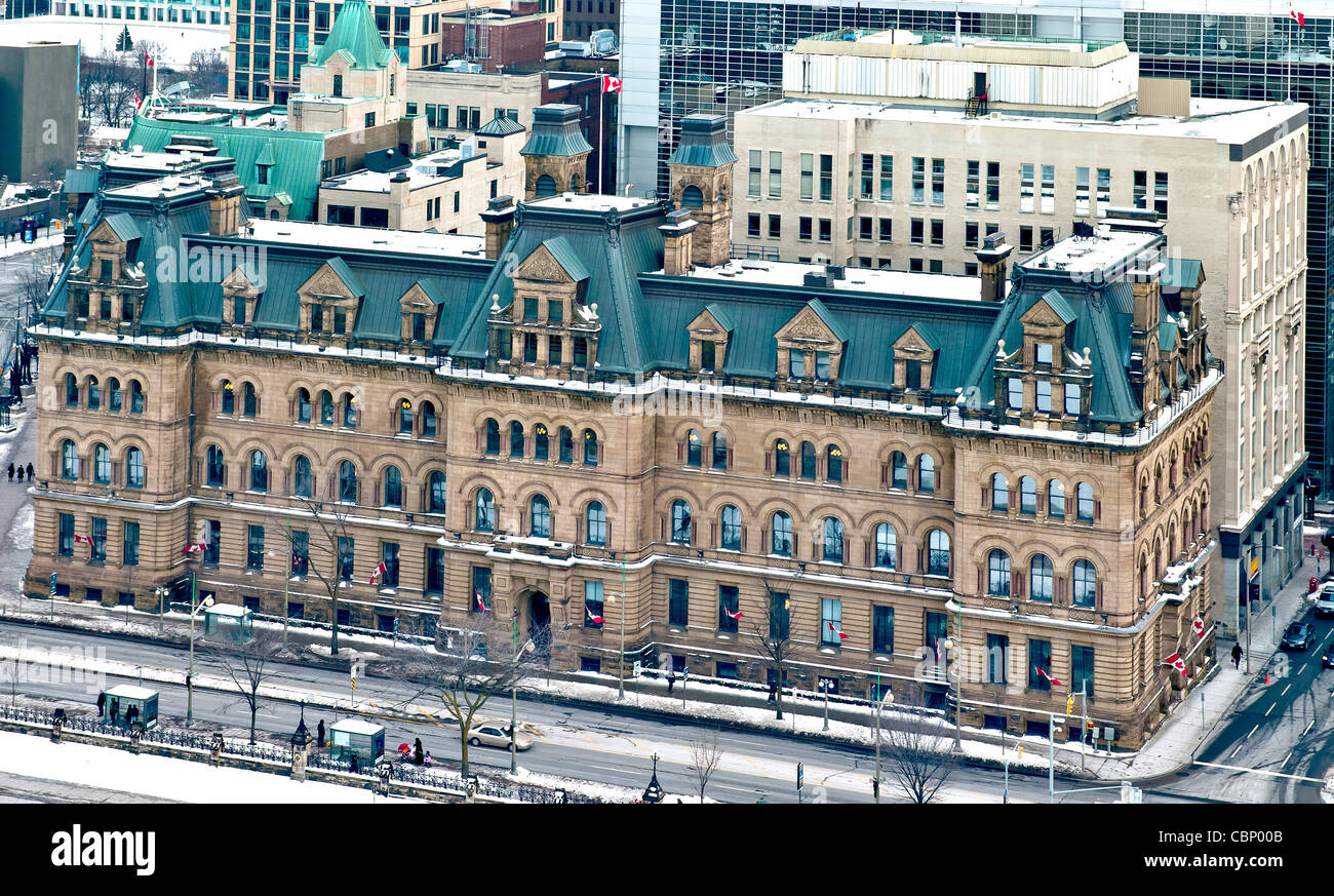 Das Büro des Premierministers von Kanada. Die Langevin-Block. Stockfoto