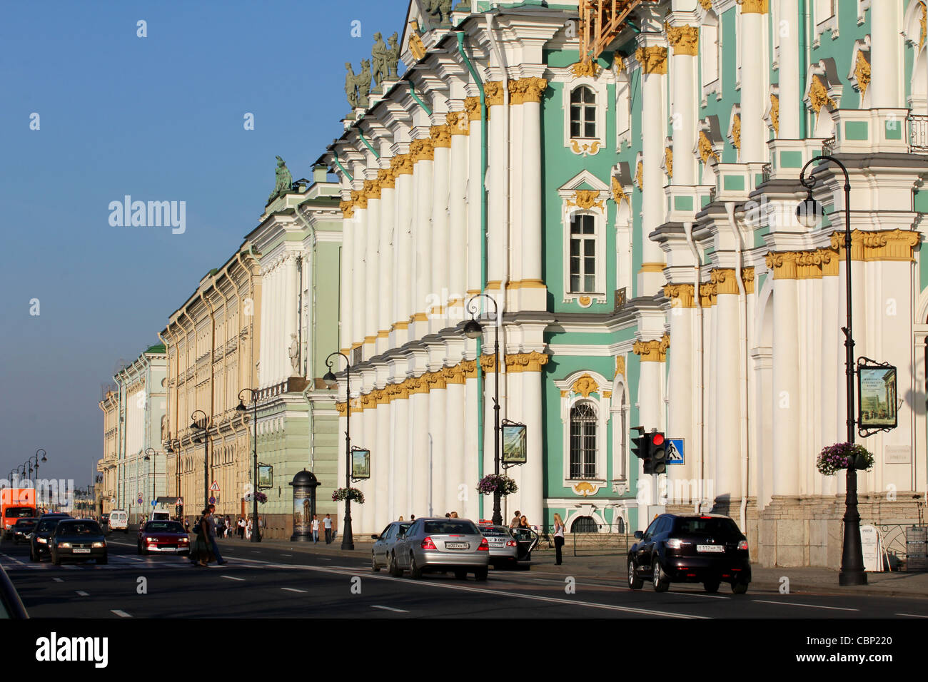 Blick auf die Stadt, Eremitage (Sankt Petersburg, Russland) Stockfoto