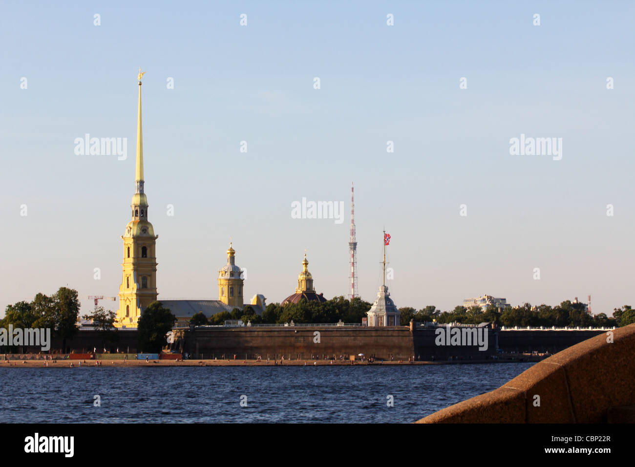 Peter-Pauls-Festung, Sankt Petersburg Stockfoto