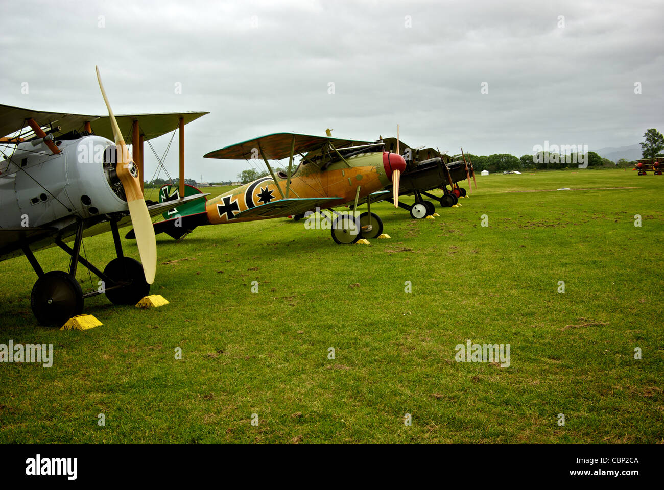 Albatros DVa deutsche Jagdflugzeug Weltkrieg George Haube Aviation Museum New Zealand Sport & Vintage Aviation Society Stockfoto