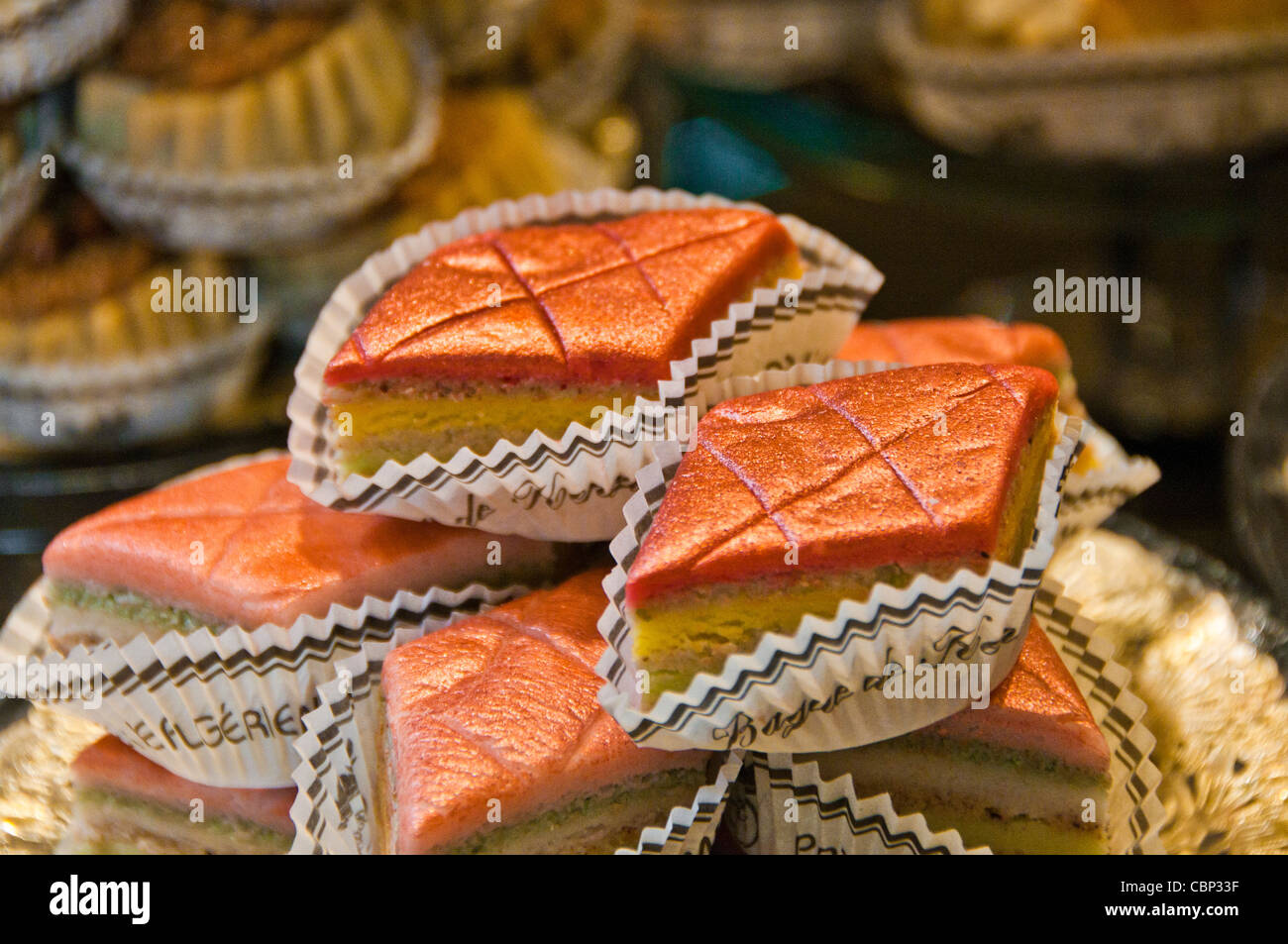 Paris, französische patisserie Stockfoto