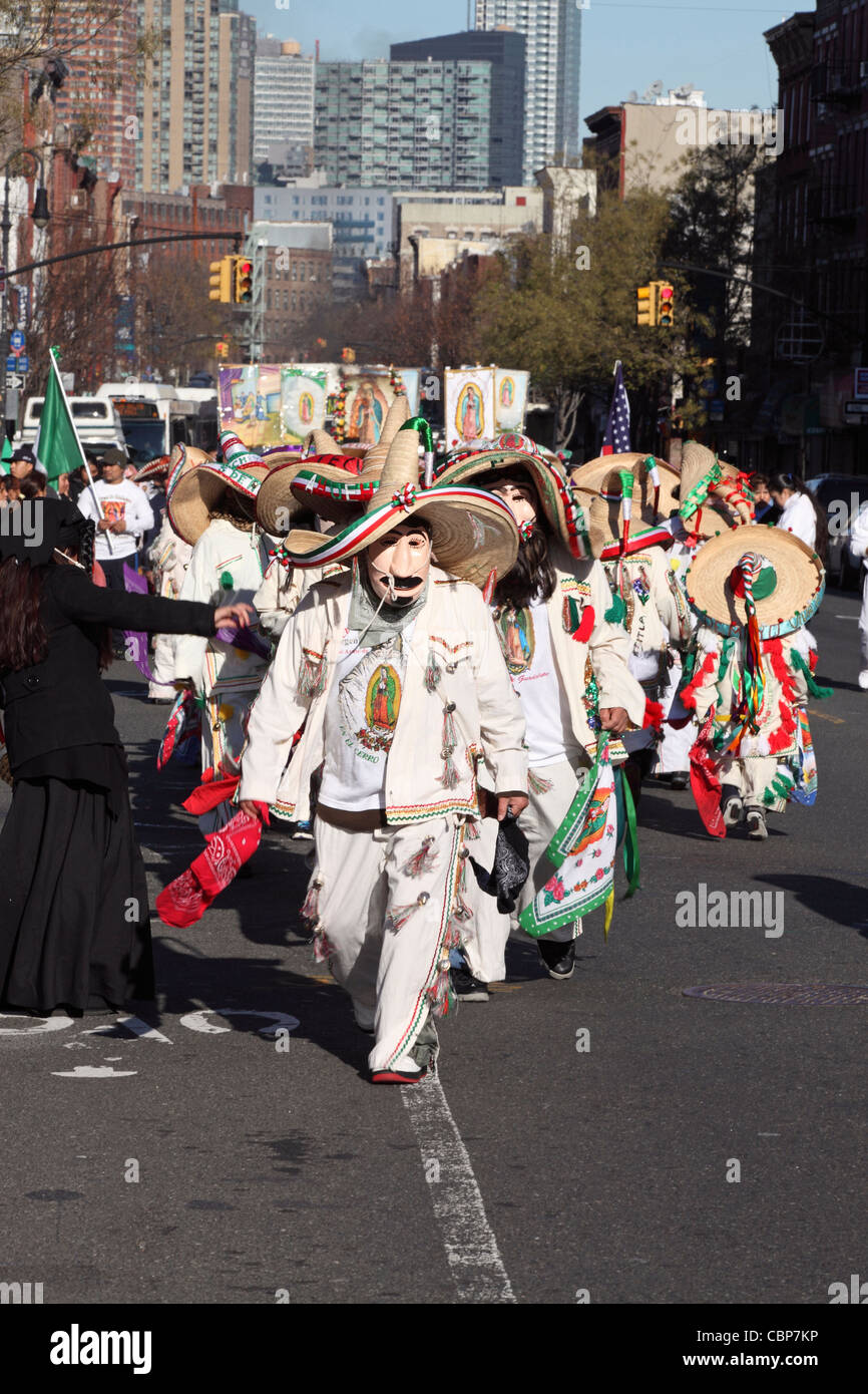12. Dezember, fest der Virgen de Guadalupe, Greenpoint, Brooklyn, New York City NYC, USA Stockfoto