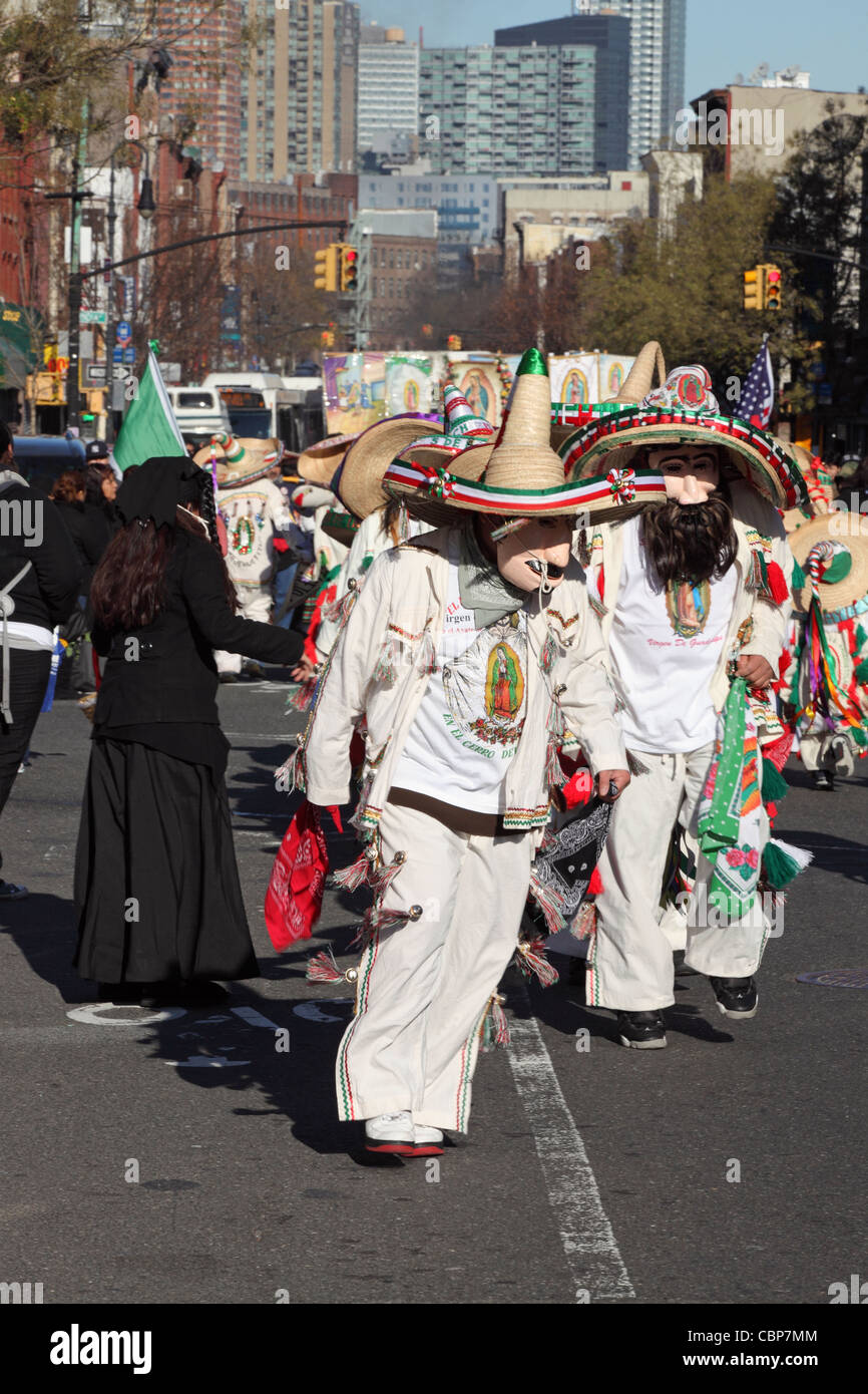 12. Dezember, fest der Virgen de Guadalupe, Greenpoint, Brooklyn, New York City NYC, USA Stockfoto