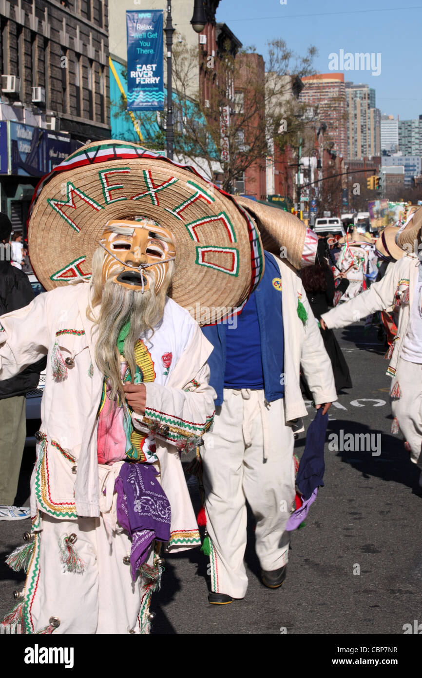 12. Dezember, fest der Virgen de Guadalupe, Greenpoint, Brooklyn, New York City NYC, USA Stockfoto
