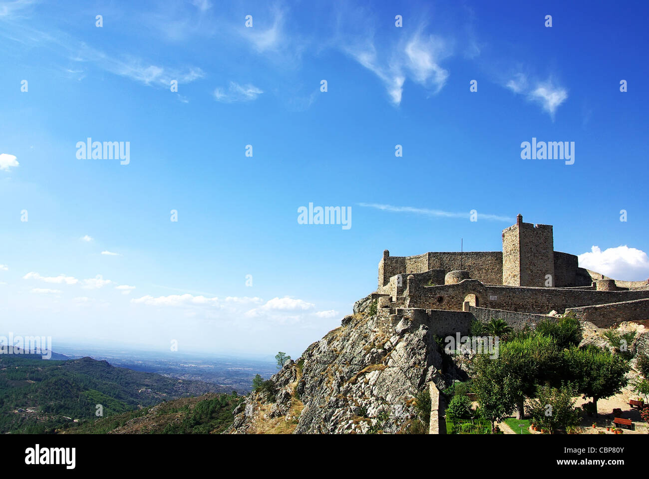 Mittelalterliche Burg von Marvao, Alentejo, Portugal Stockfoto