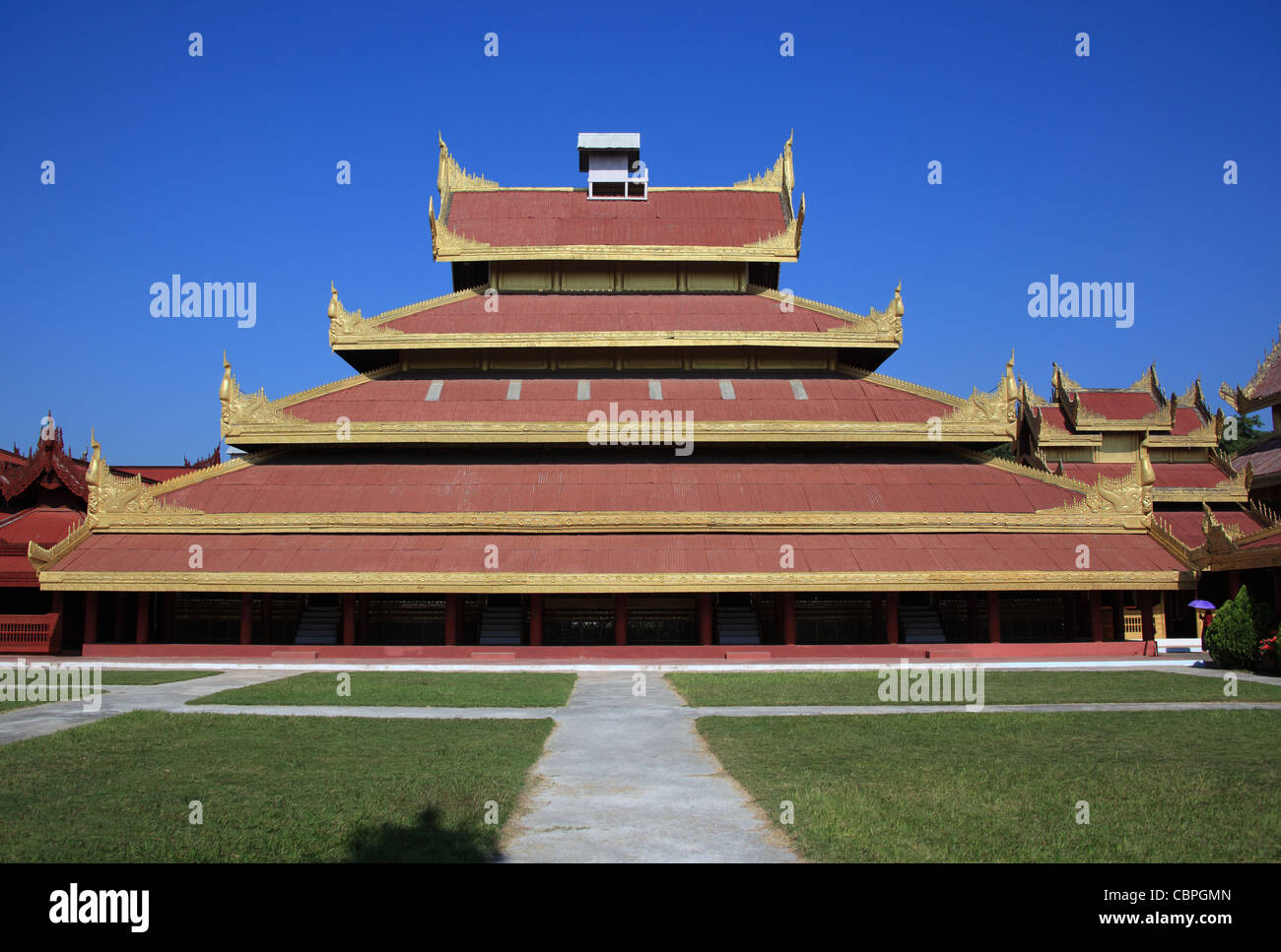 Mandalay Palast Stockfoto