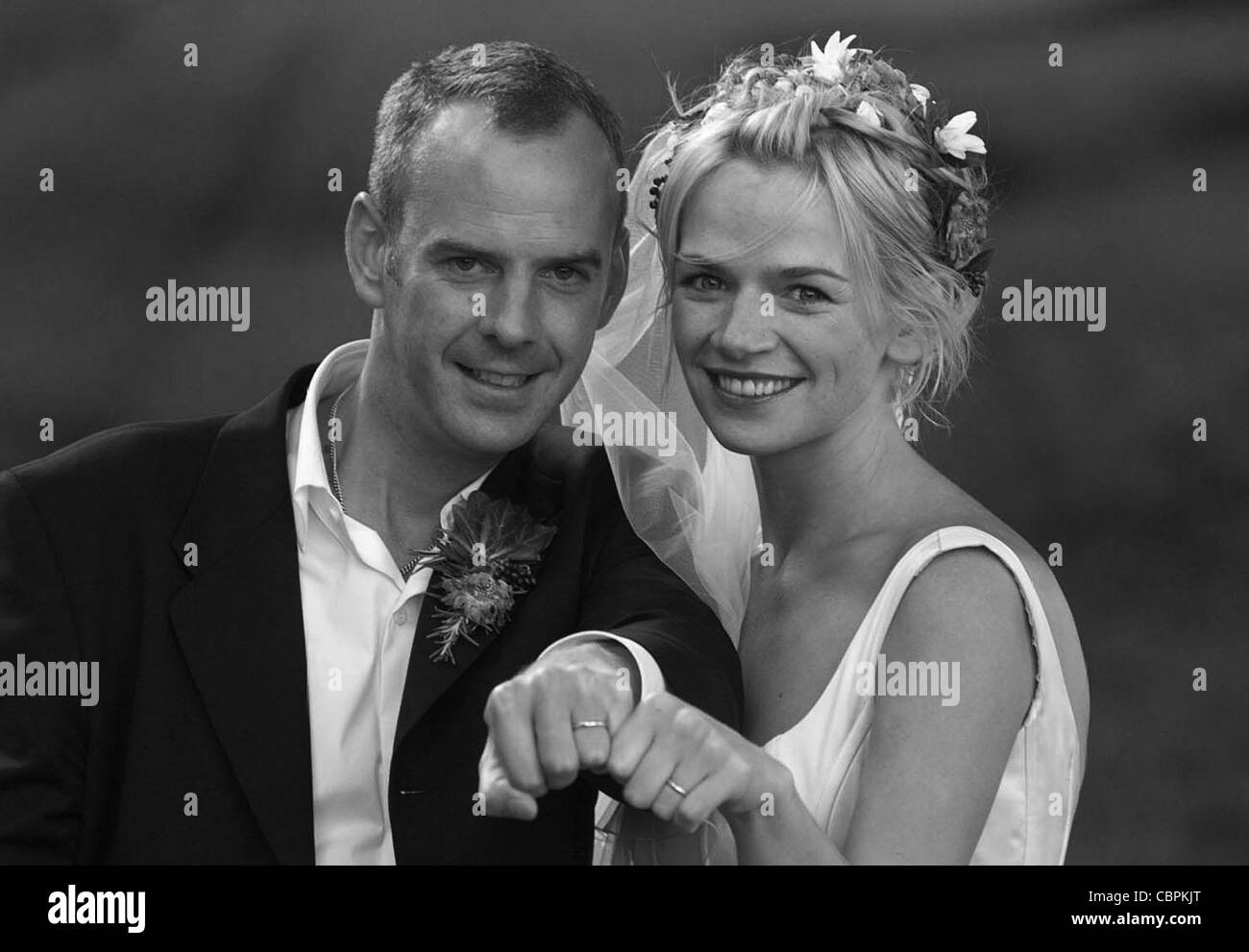 Norman Cook heiratet Zoe Ball im Babington House in Somerset. Bild von
