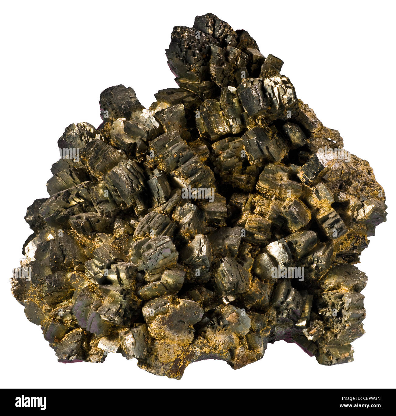 Markasit (weißes Eisen Pyrit)-Joplin, Missouri Stockfoto