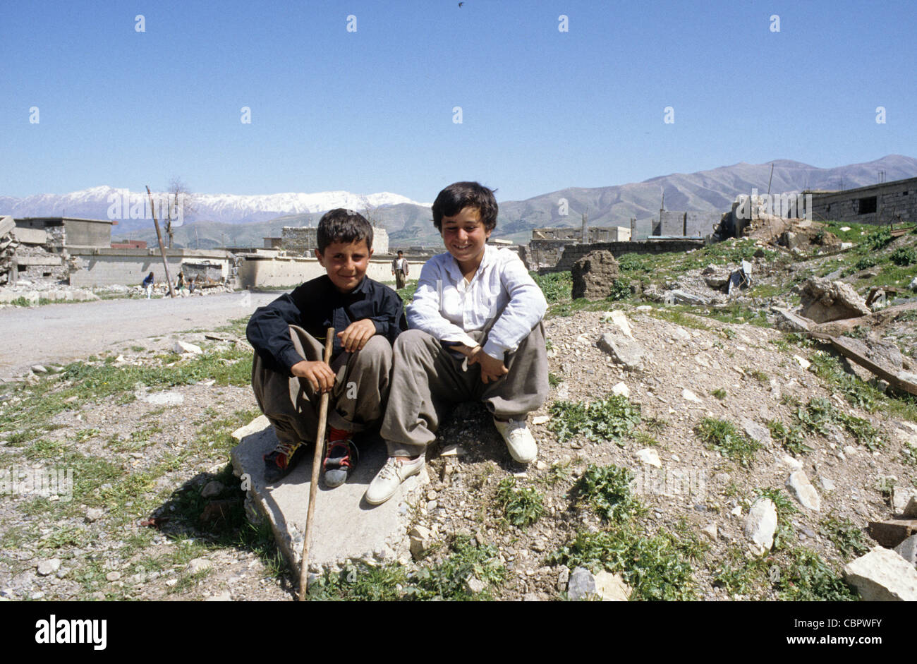 Halabja, Irakisch-Kurdistan, sobald Haus zu 5.000 Kurden von Saddam Hussein mit chemischen Waffen im März 1988 angegriffen Stockfoto