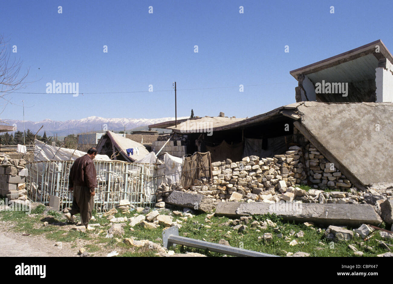 Halabja, Irakisch-Kurdistan, sobald Haus zu 5.000 Kurden von Saddam Hussein mit chemischen Waffen im März 1988 angegriffen Stockfoto