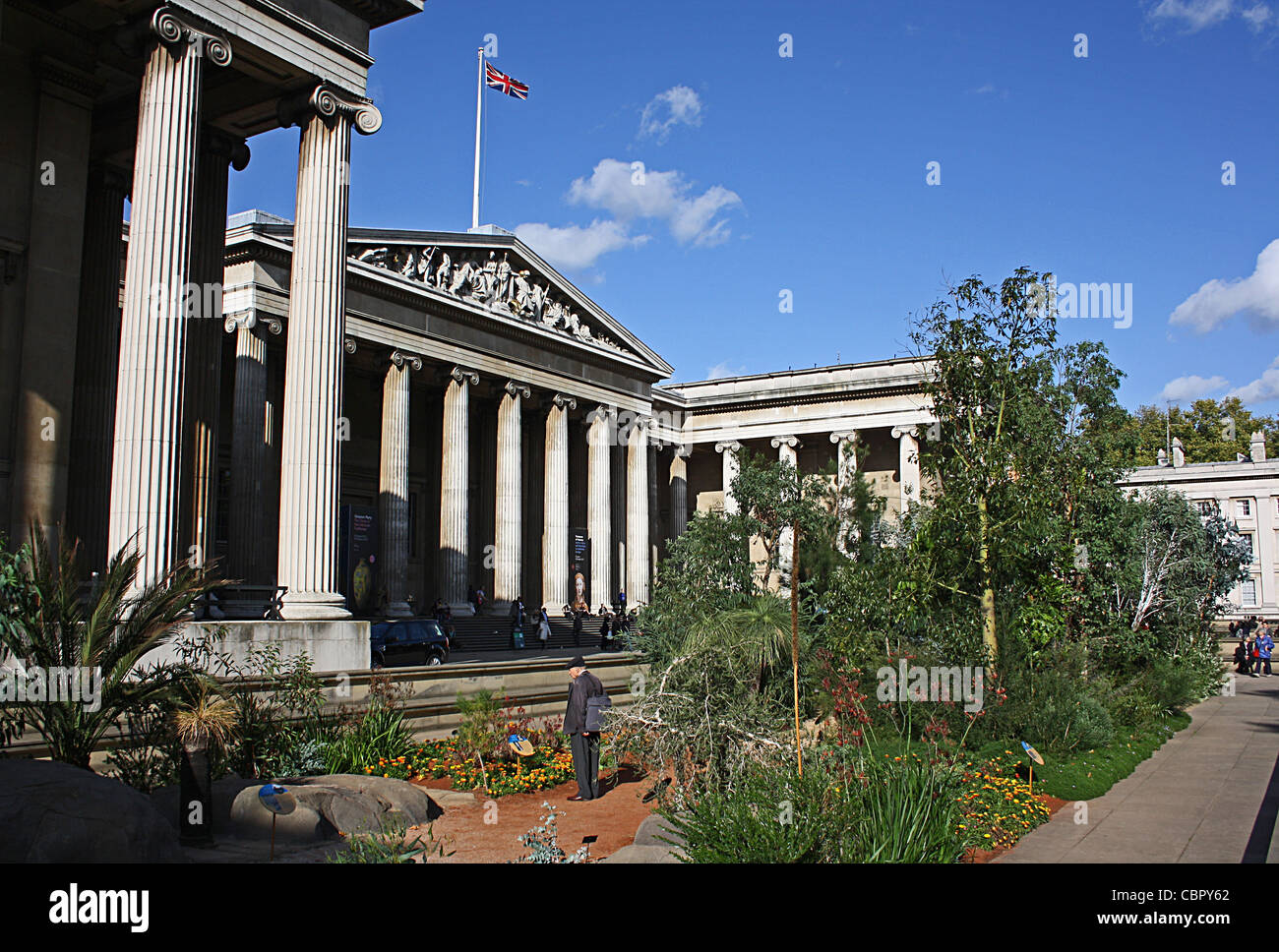 British Museum, australische Landschaft Vorplatz Stockfoto