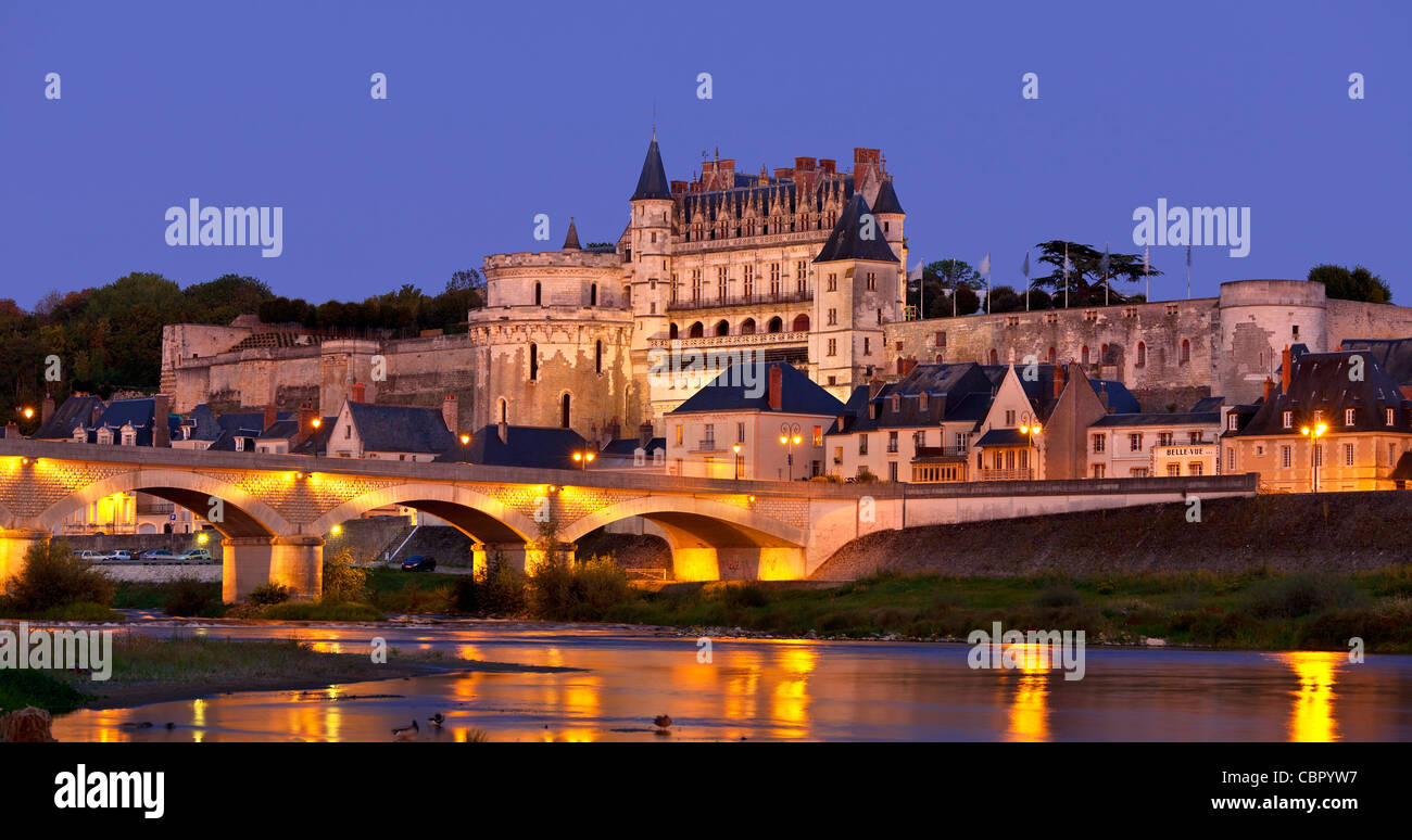 Loire Tal Schloss Amboise Stockfotografie Alamy
