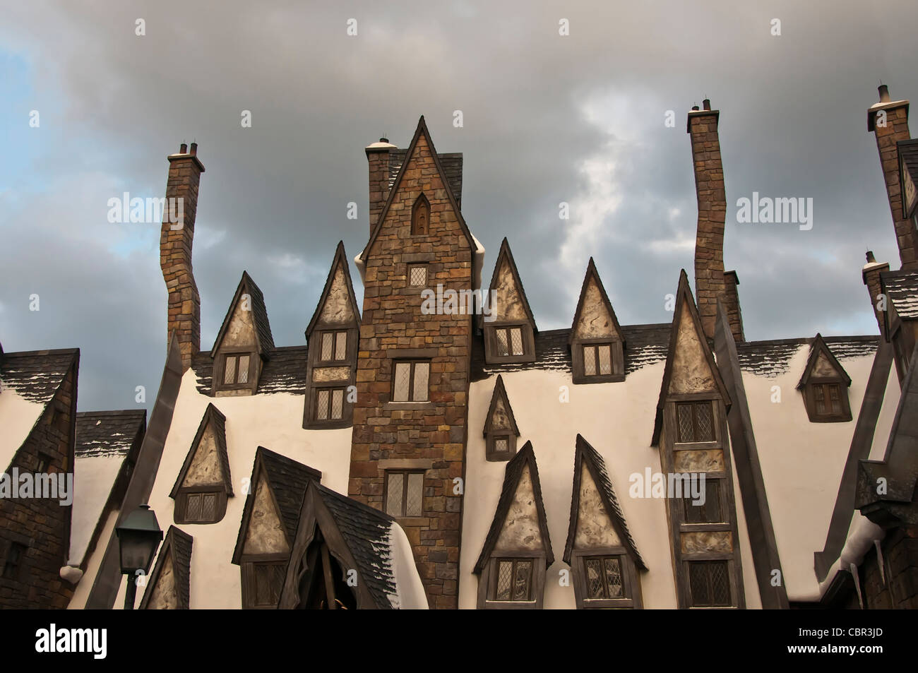 Hogsmeade Dorf ungeraden Winkel Gebäude in der Zauberwelt von Harry Potter im Universal Orlando 