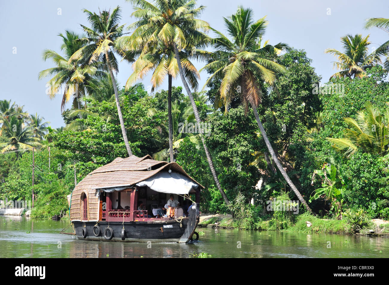 Kerala Stauwasser Szene Stockfoto