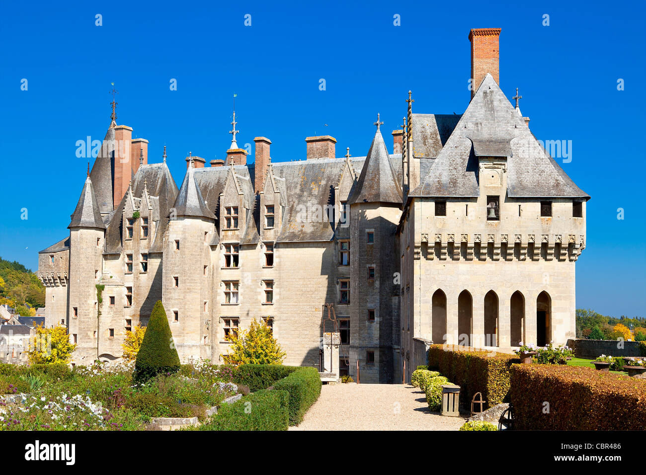 Loire-Tal, wickelten Burg Stockfoto