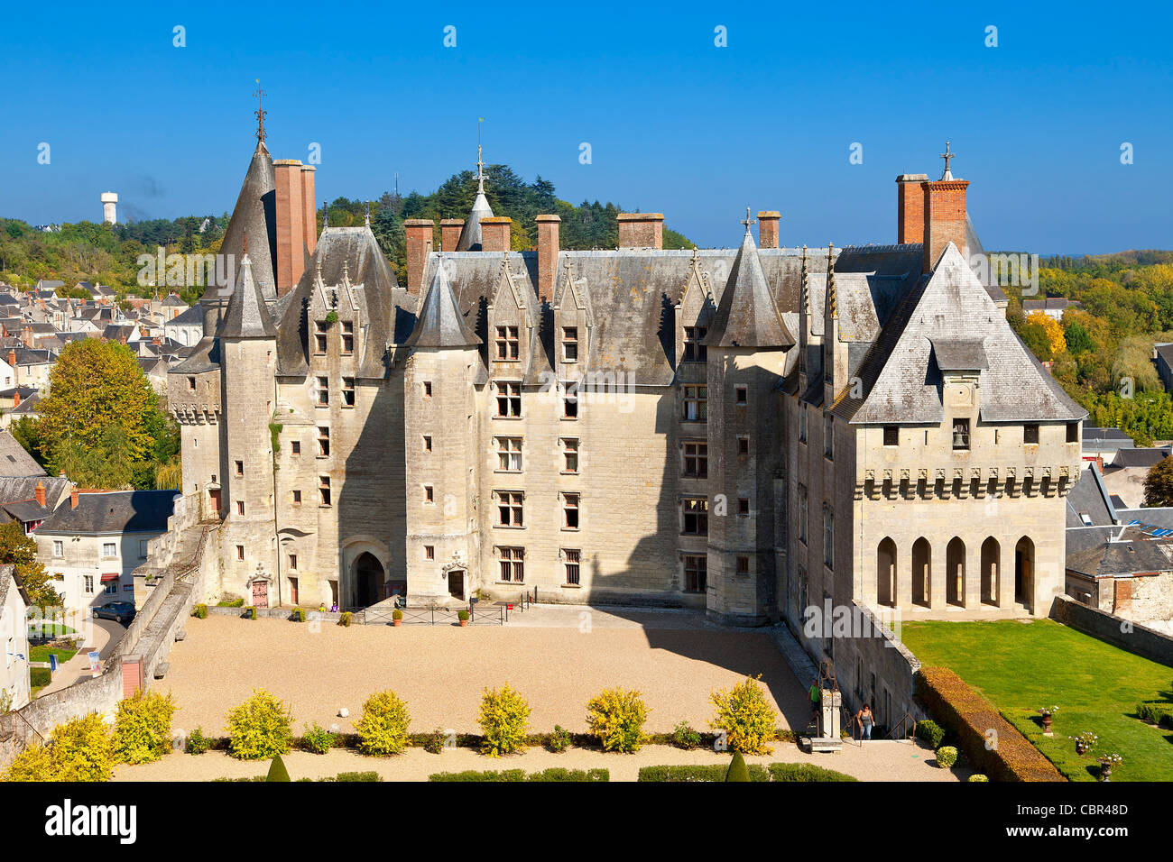 Loire-Tal, wickelten Burg Stockfoto