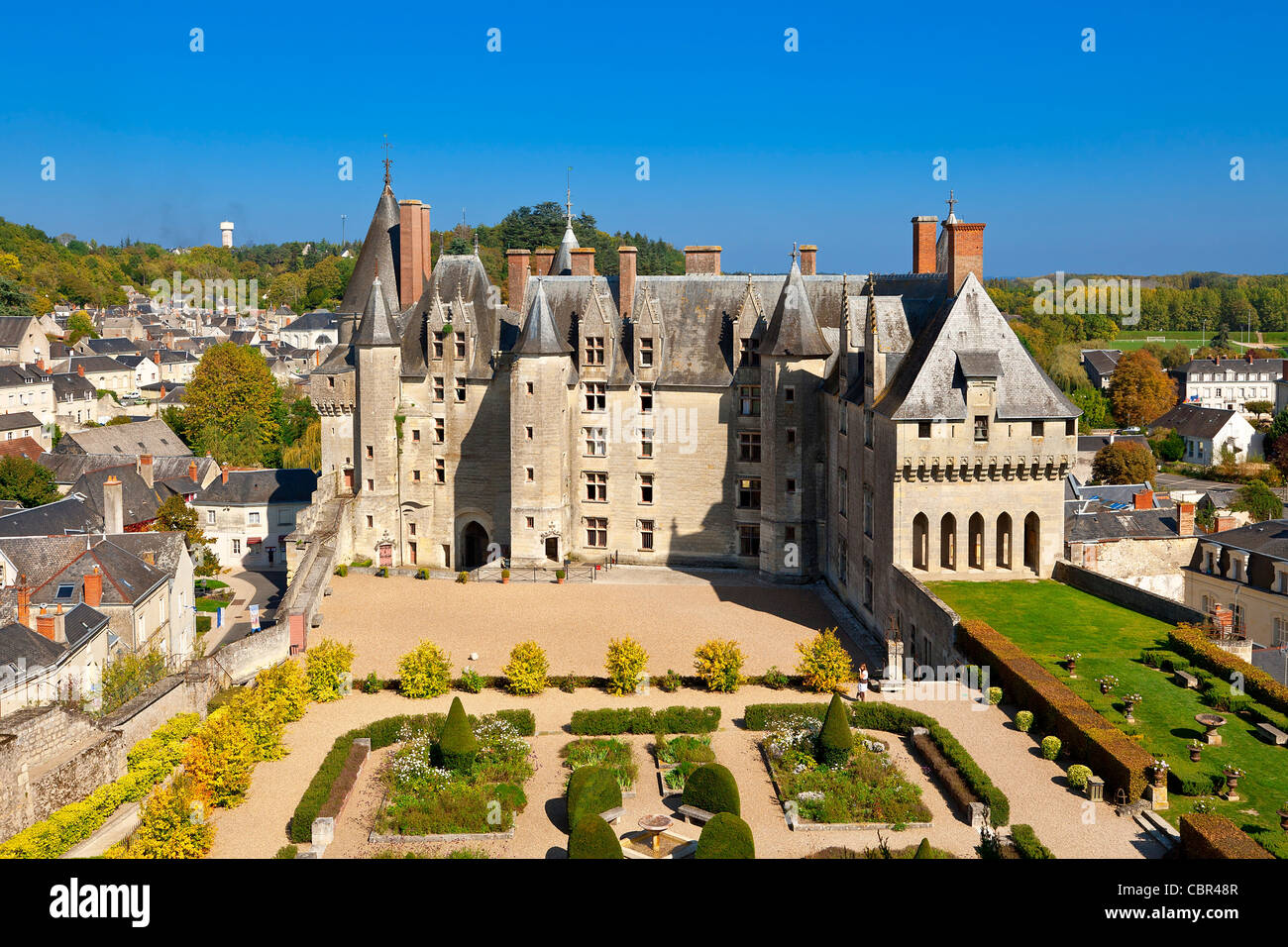 Loire-Tal, wickelten Burg Stockfoto