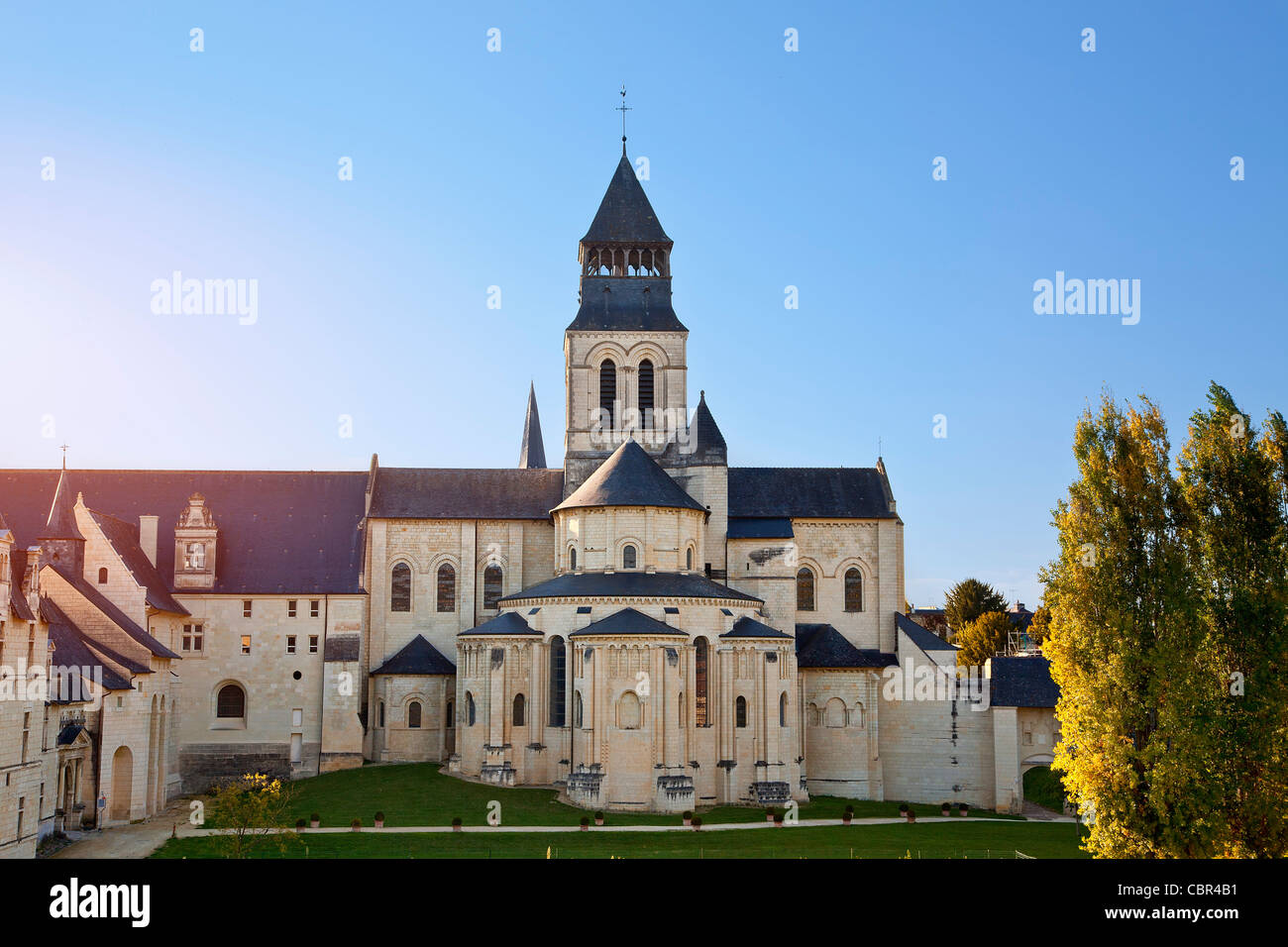 Loire-Tal, Fontevraud Abtei Stockfoto