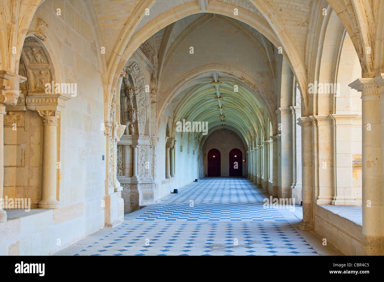 Loire-Tal, Fontevraud Abtei Stockfoto