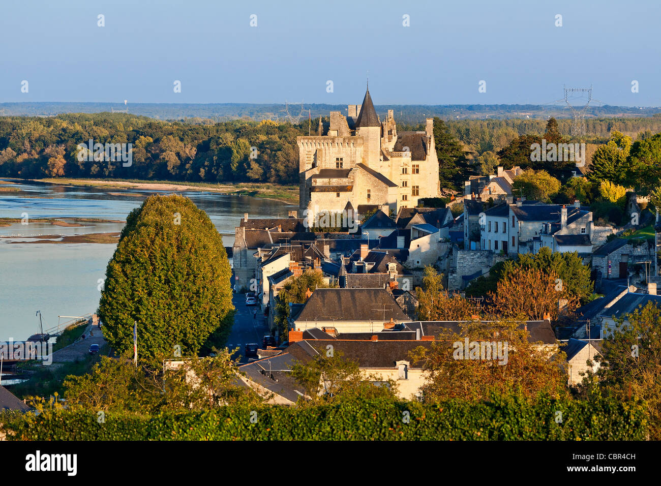 Frankreich, Montsoreau Dorf Stockfoto