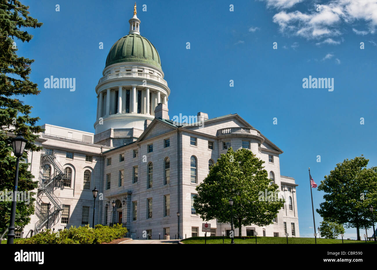 Augusta Maine Kapital Stadt von Maine Stockfoto