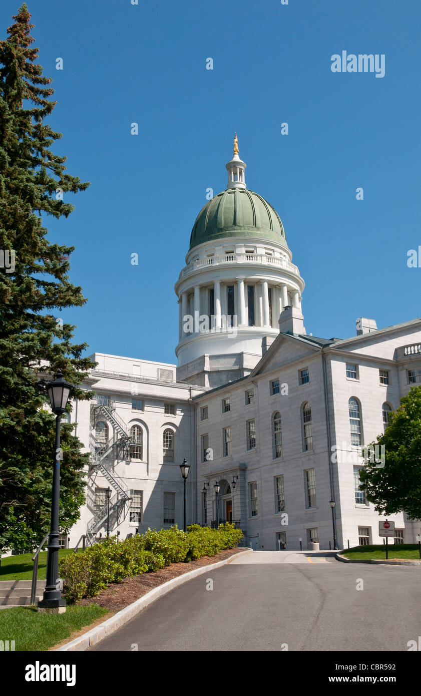 Augusta Maine Kapital Stadt von Maine Stockfoto
