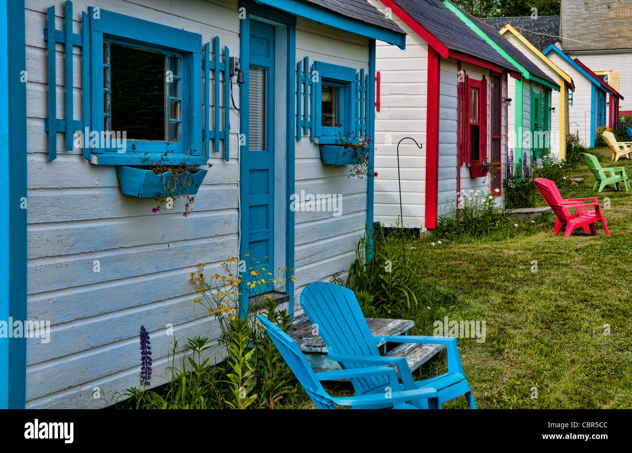 Eastport Maine auf der Grenze zwischen Kanada und Maine mit leuchtenden