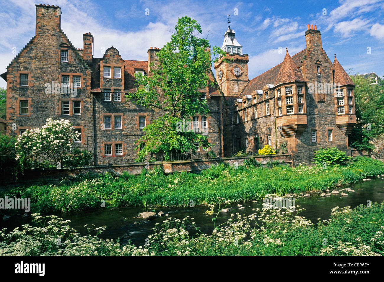 Auch Gericht, Dean Village, Edinburgh Stockfoto