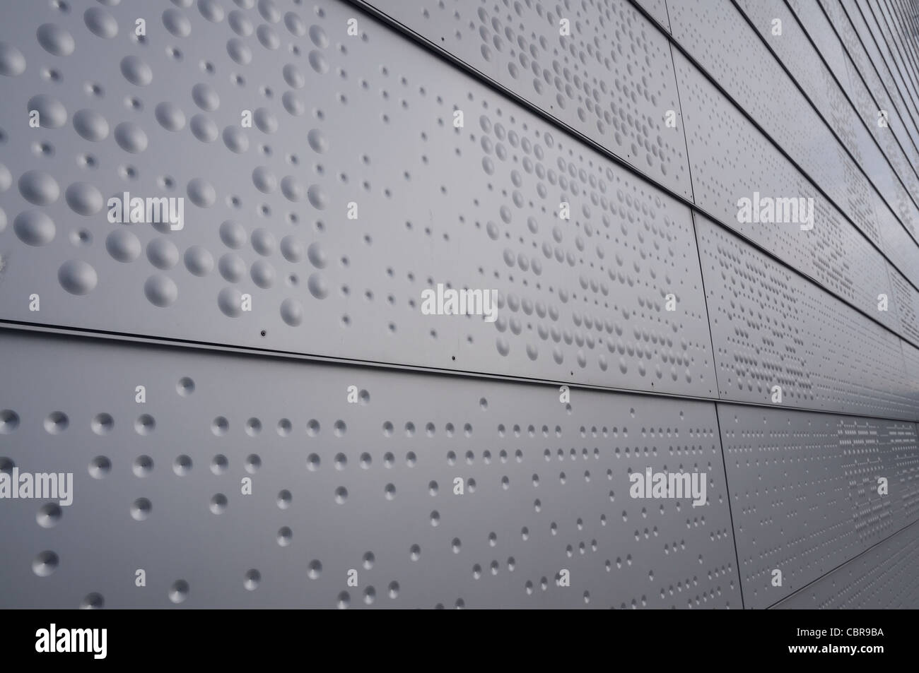 Abstrakten geometrischen Hintergrund - Teil der Mauer das Opernhaus in Oslo, Norwegen Stockfoto