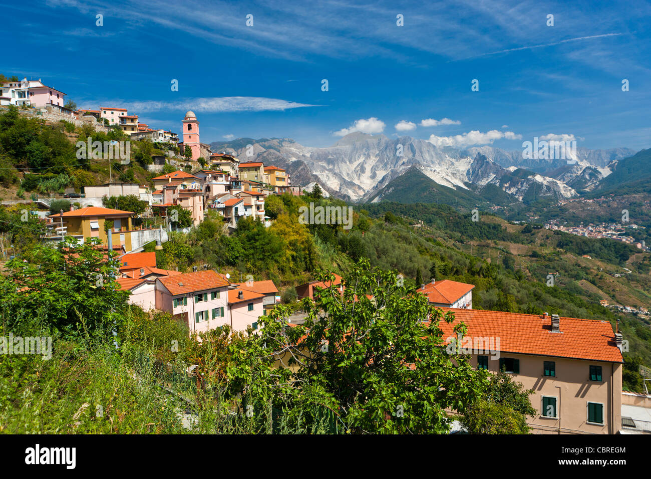 Das Dorf von Fontia, Provinz Massa-Carrara, Toskana, Italien, Europa Stockfoto