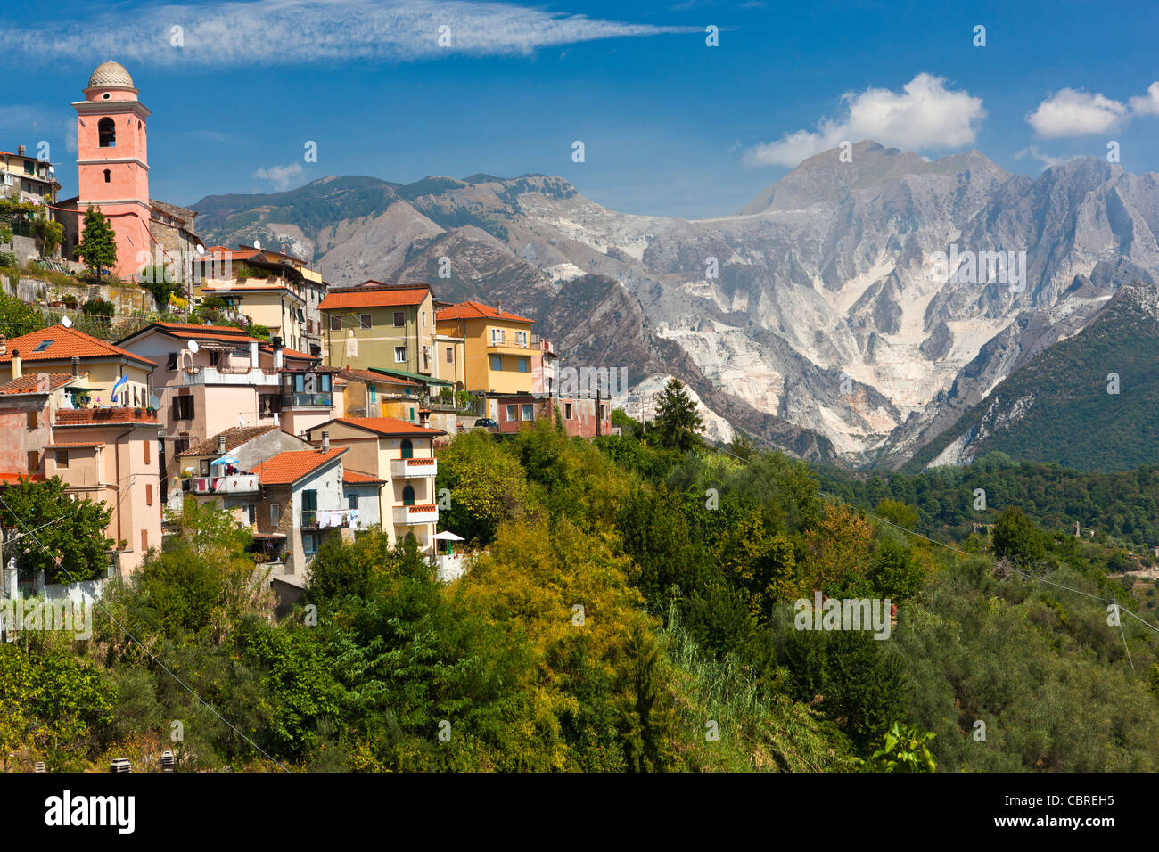 Das Dorf von Fontia, Provinz Massa-Carrara, Toskana, Italien, Europa Stockfoto