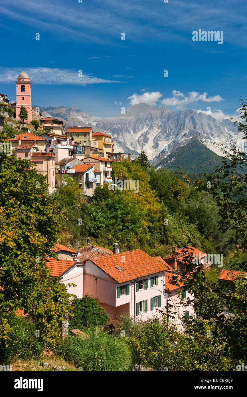 Das Dorf von Fontia, Provinz Massa-Carrara, Toskana, Italien, Europa Stockfoto