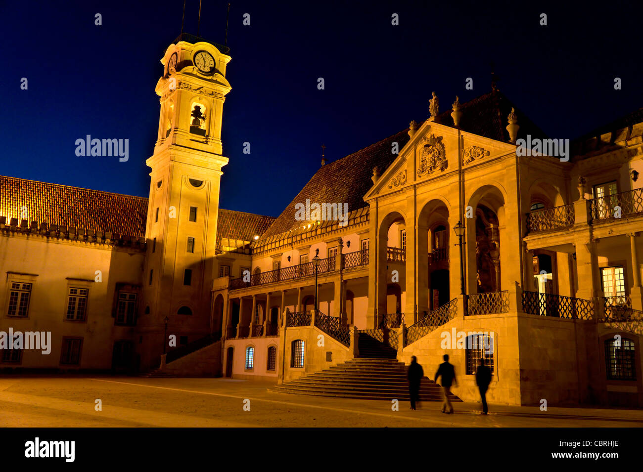 Universität von Coimbra, Via Latina und Turm, Coimbra, Portugal Stockfoto