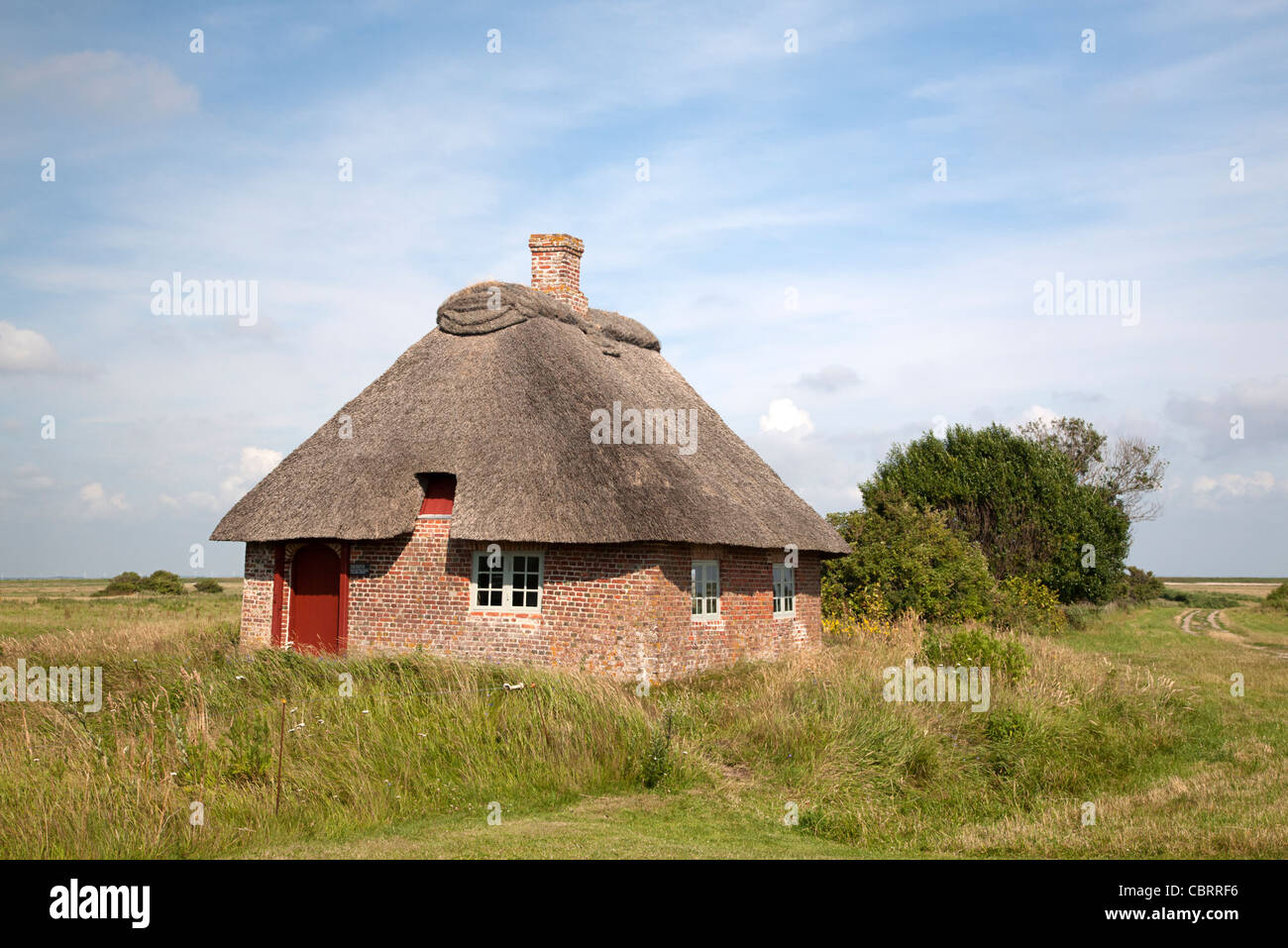 Aus dem 18. Jahrhundert Schule in Toftum auf das Wattenmeer Insel Romo, Dänemark Stockfoto