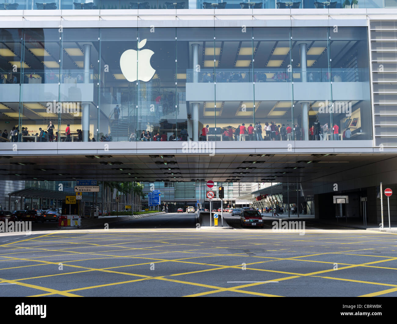 dh CENTRAL HONG KONG Apple Computer speichern IFC-Einkaufszentrum Stockfoto