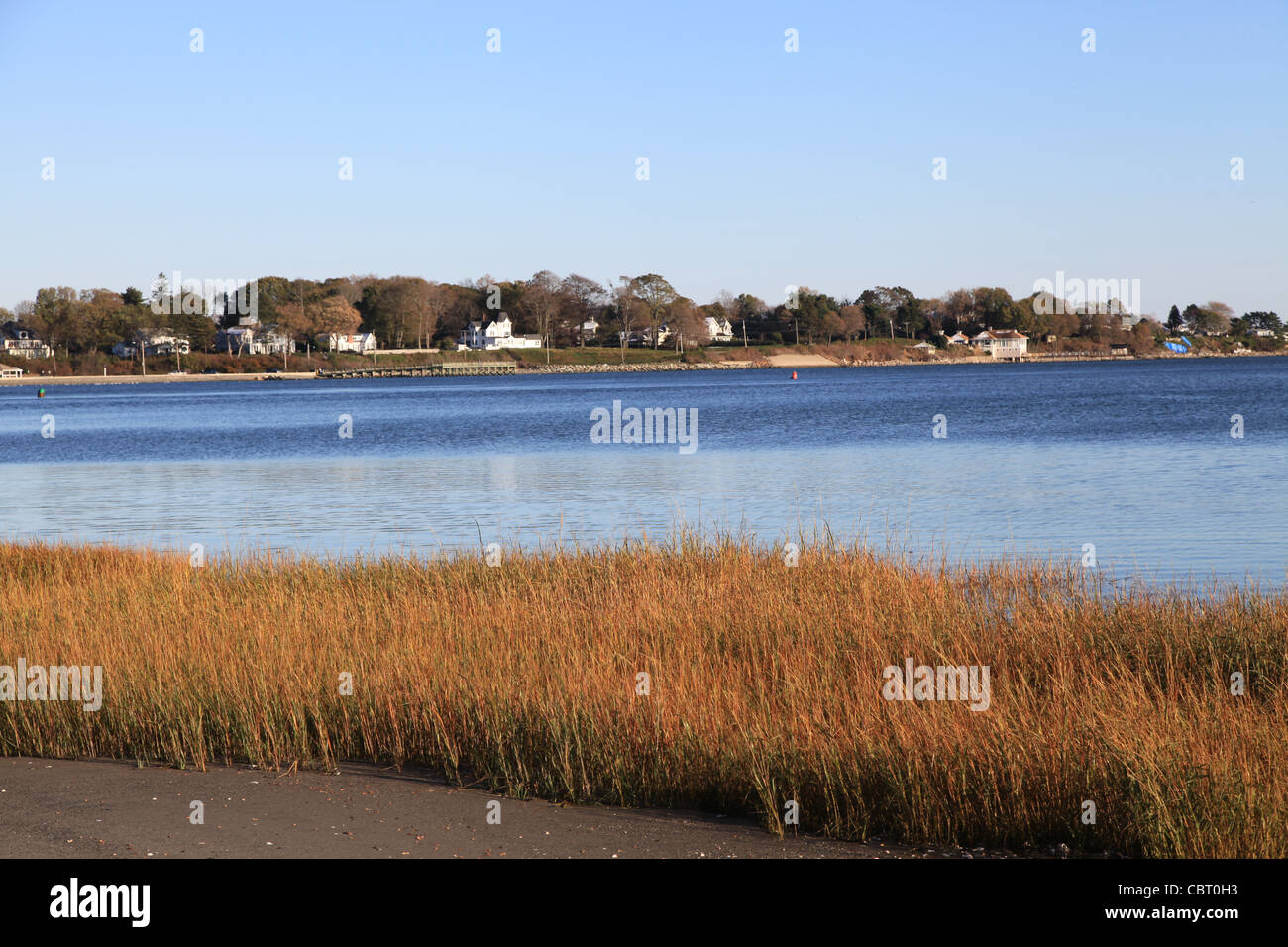 Küste-Idylle in New England USA Stockfoto