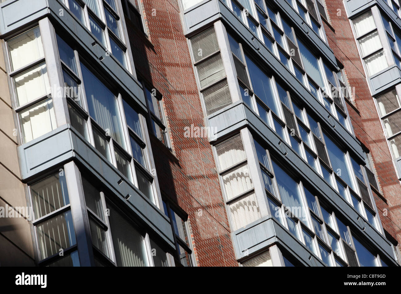 Modernes Mehrfamilienhaus, Boston, Massachusetts Stockfoto