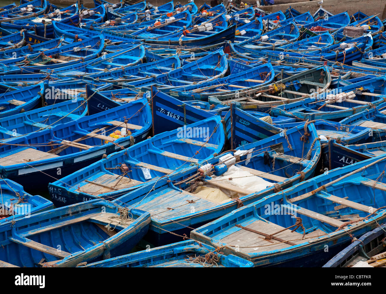 große Gruppe von Boote Foto Stockfoto