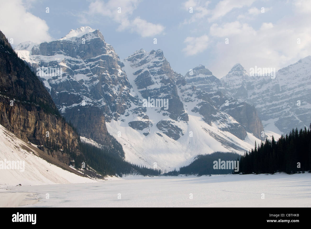 Moraine Lake, Lake Louise, Banff, Alberta, Kanada Stockfoto