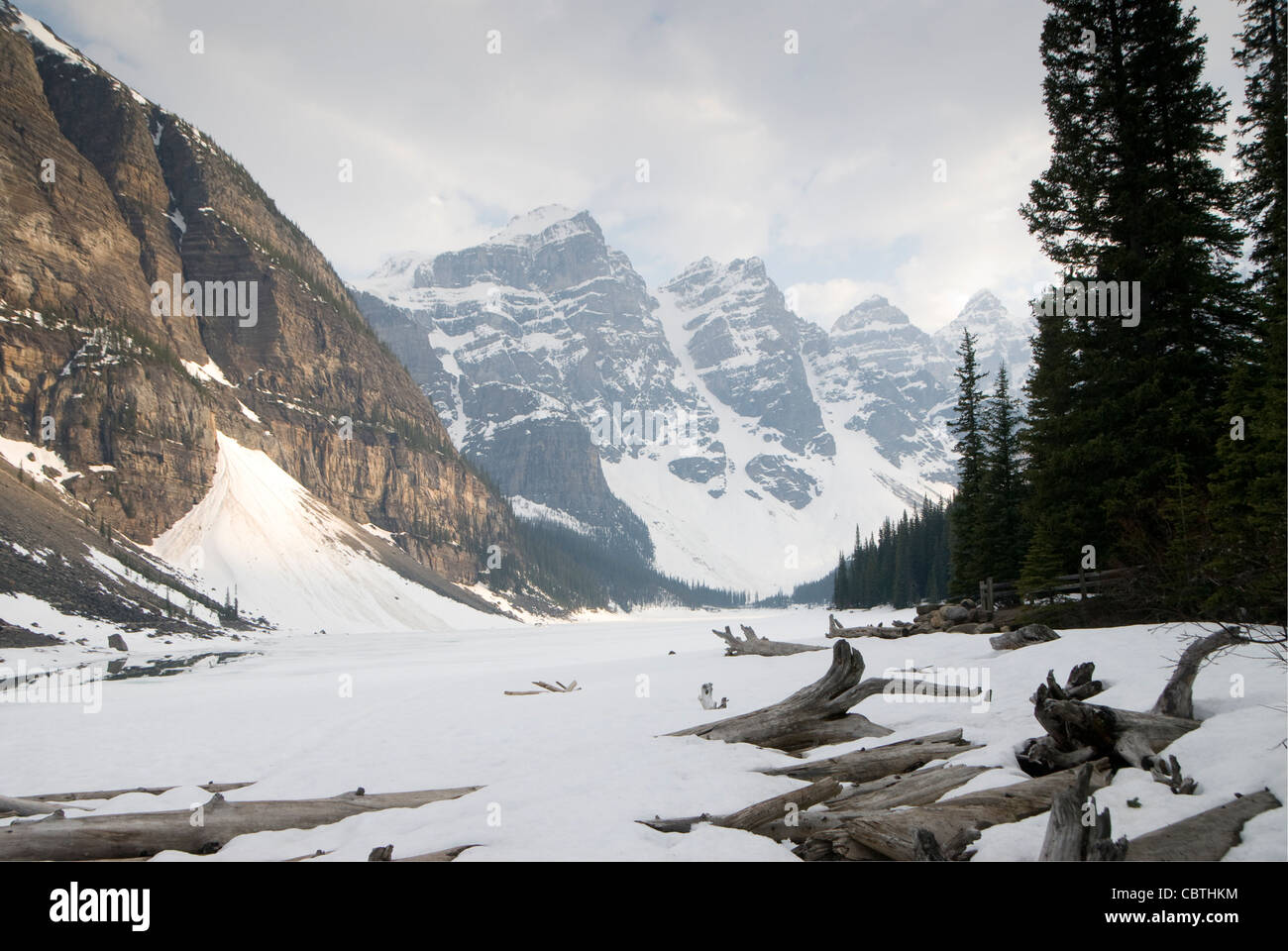 Moraine Lake, Lake Louise, Banff, Alberta, Kanada Stockfoto