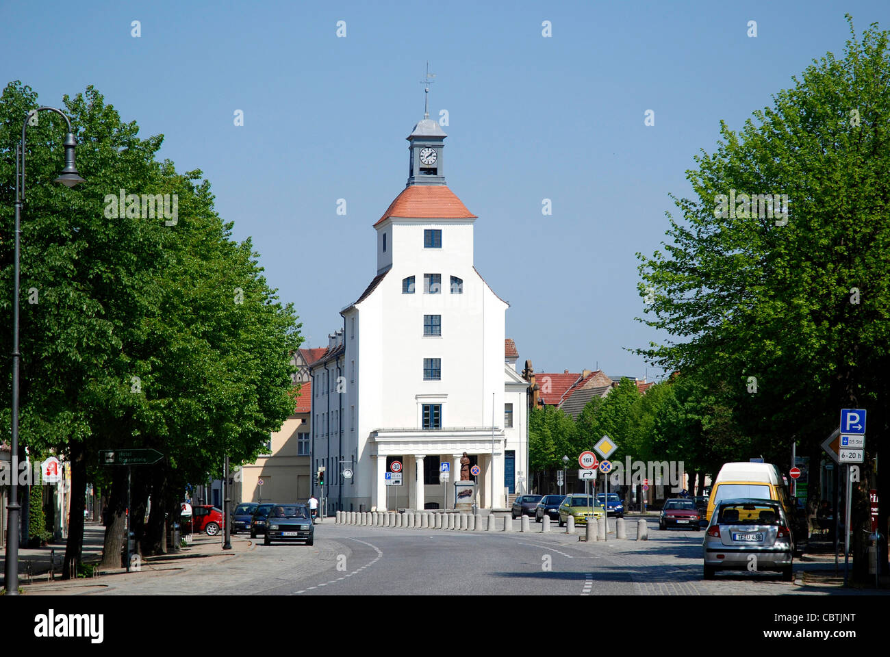Rathaus der Stadt Treuenbrietzen in den Fläming. Stockfoto